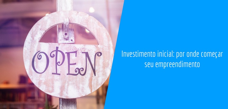 investimento inicial para abrir um negocio