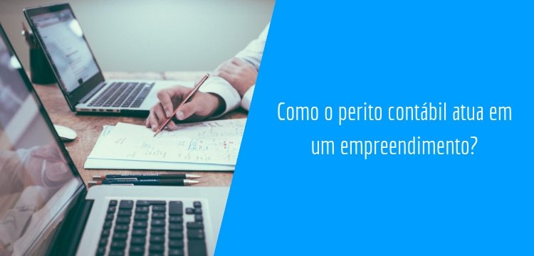 Um perito contábil trabalhando junto a um cliente.