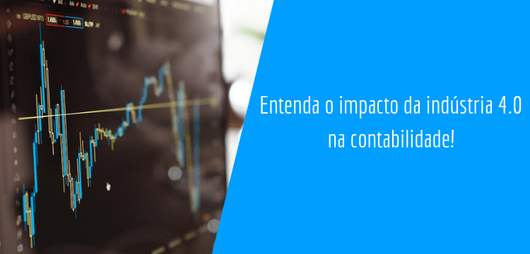 Computador com dados sobre a indústria 4.0