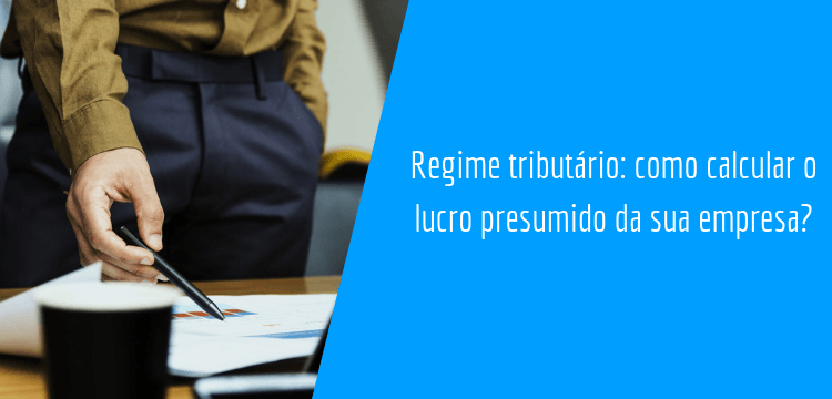 homem de terno em pé mostrando como calcular o lucro presumido